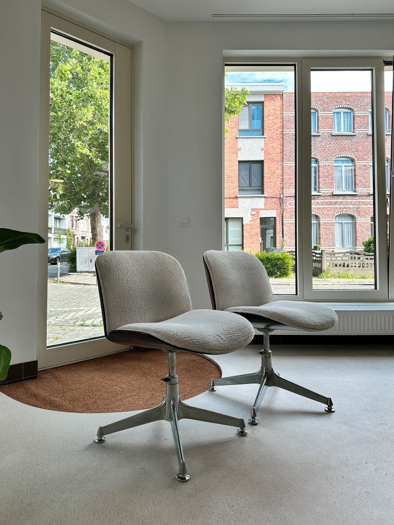 Ico Parisi office/desk chair, Huis en Inrichting, Ophalen, Gebruikt, Wit, Bureaustoel