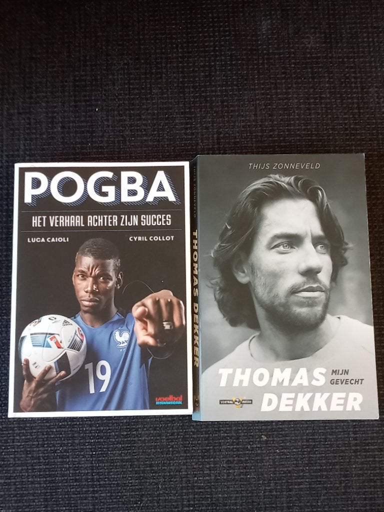 Pogba en Thomas Dekker, Ophalen of Verzenden, Zo goed als nieuw, Sport