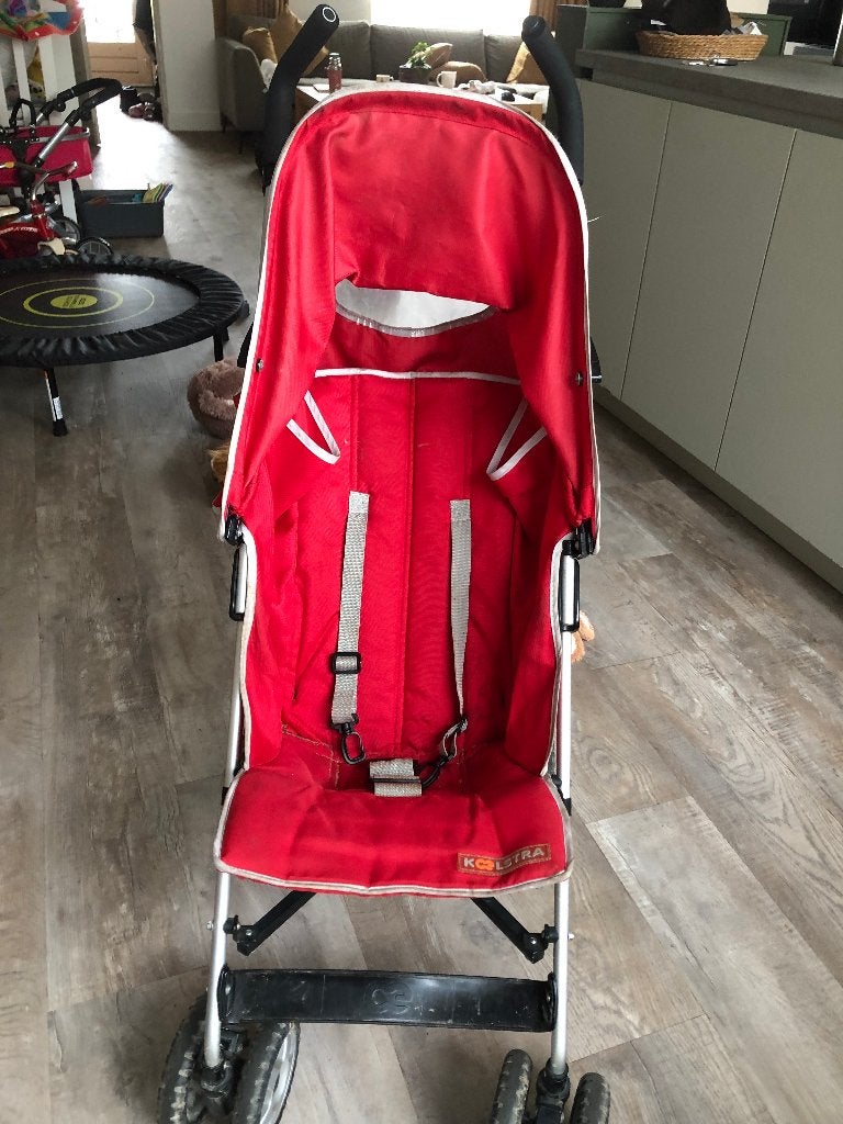 Koelstra buggy - Rood (heupgordel mist), Ophalen, Gebruikt, Koelstra