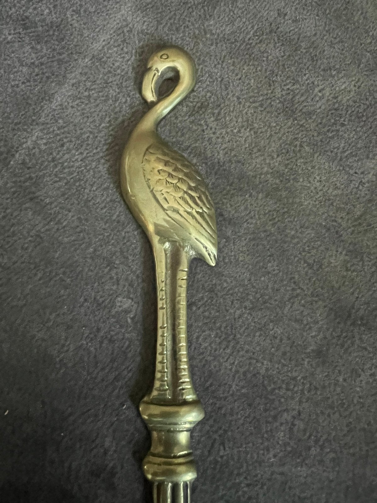 Vintage Messing / Koperen Schoenlepel Flamingo., Ophalen of Verzenden, Overige typen