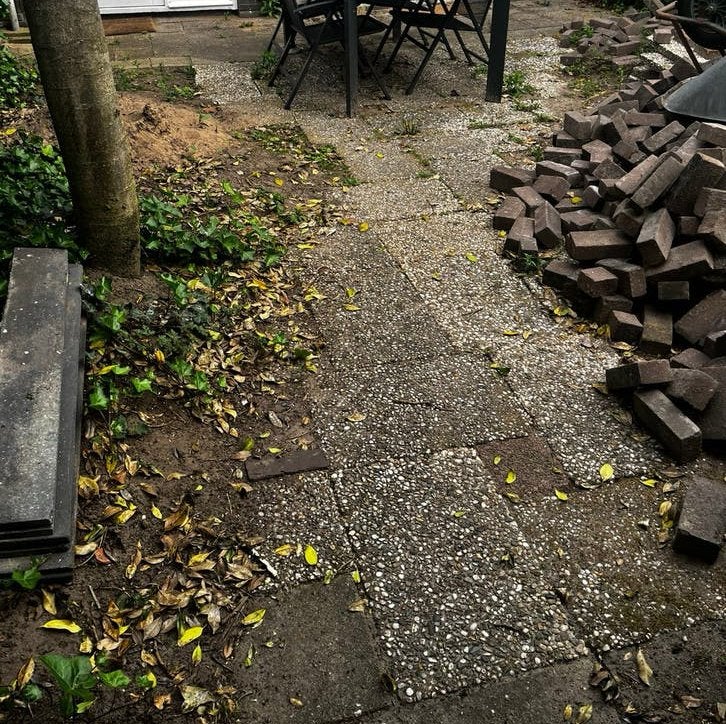 Grindtegels 60x40 - ca. 40 stuks - gratis afhalen, Tuin en Terras, Ophalen, Gebruikt, 5 tot 10 m², Grind