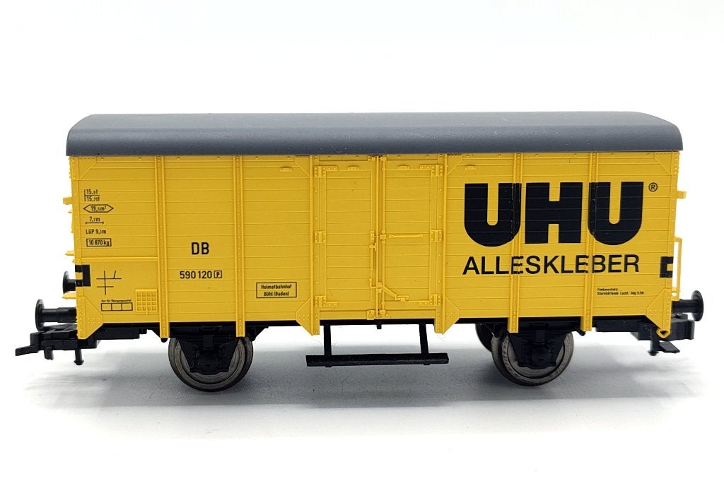 Fleischmann 590120 DB UHU goederenwagen, Gelijkstroom, Plainbachstr. 4 5101 Bergheim Oostenrijk, Info@moba.cc, Fleischmann