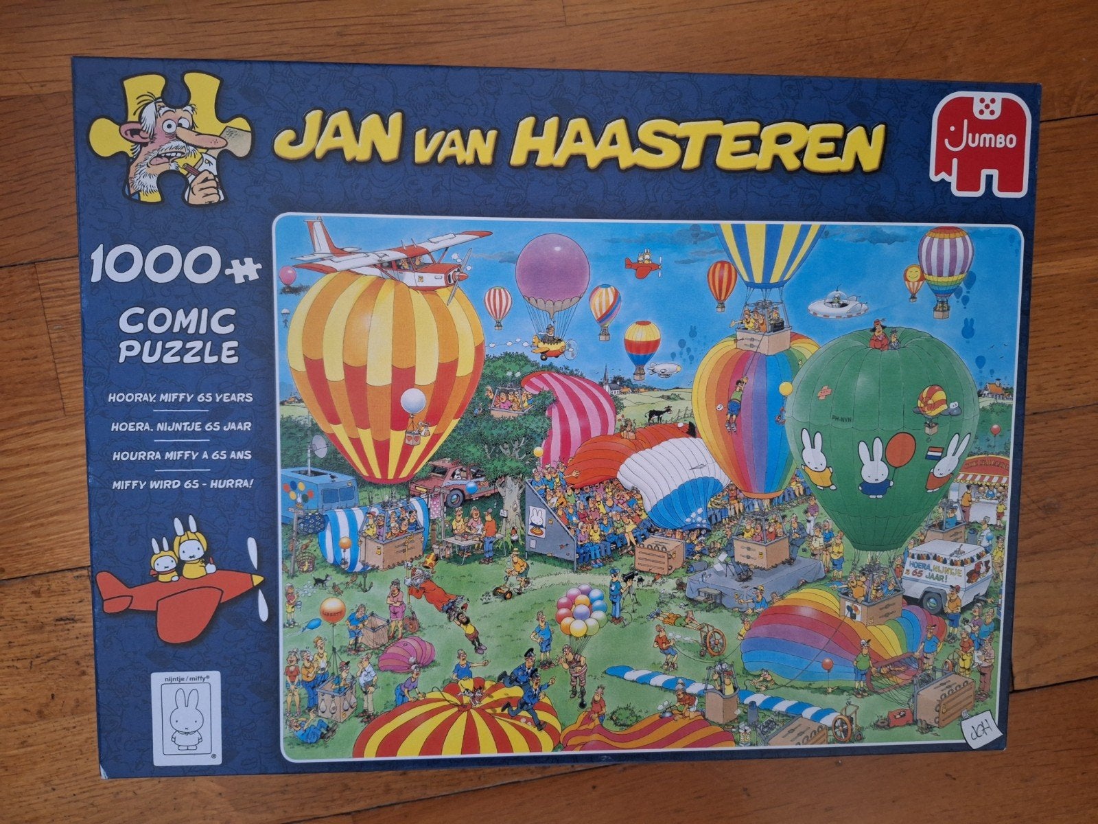 Jan van Haasteren Comic Puzzel - Hoera, Nijntje 65 jaar, Ophalen of Verzenden, 500 t/m 1500 stukjes, Zo goed als nieuw, Legpuzzel