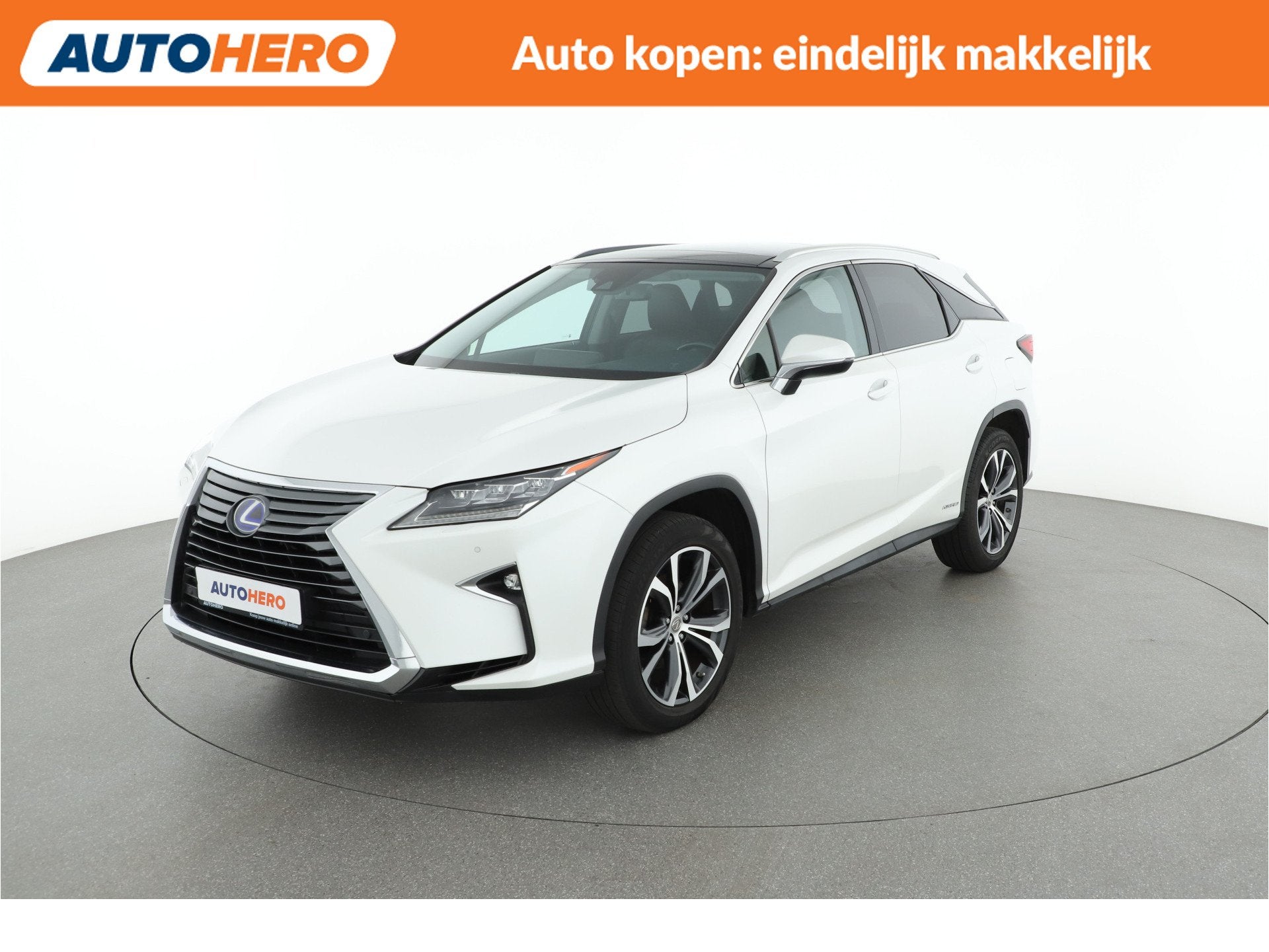 Lexus RX 450h 4WD Business Line |UX73077| (bj 2016), Auto's, Automaat, Gebruikt, Wit, Leder