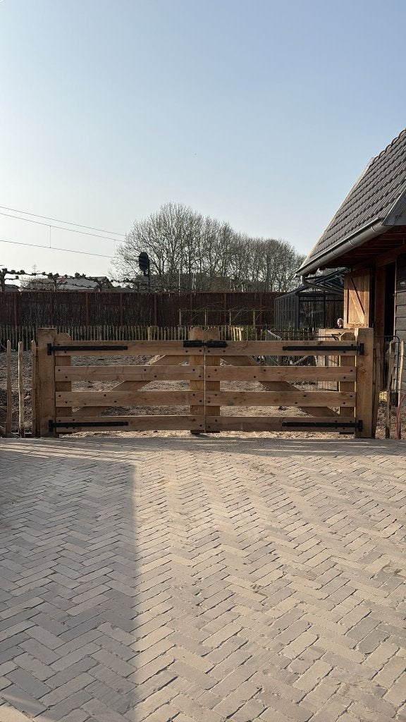 Douglas Landhek / Weidehek – Nieuw – Diverse Maten –, Ophalen, Met poort, Nieuw, Tuinhek