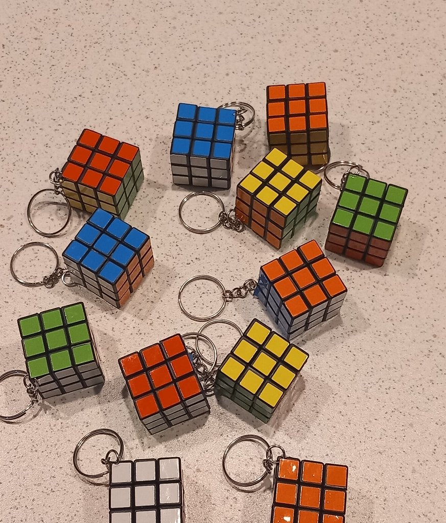 Rubiks kubus Sleutelhanger, Ophalen of Verzenden, Nieuw