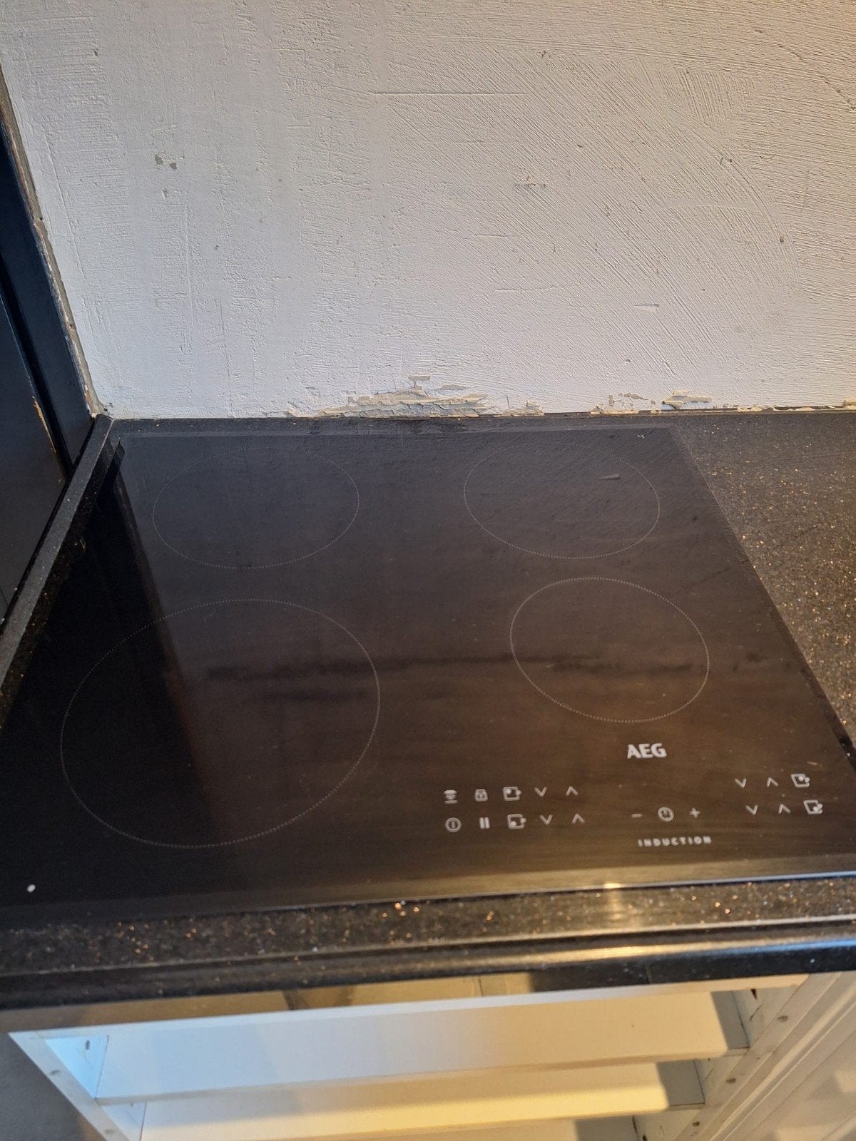 Inductieplaat AEG, Witgoed en Apparatuur, Kookplaten, Ophalen, Inbouw, Inductie, 4 kookzones