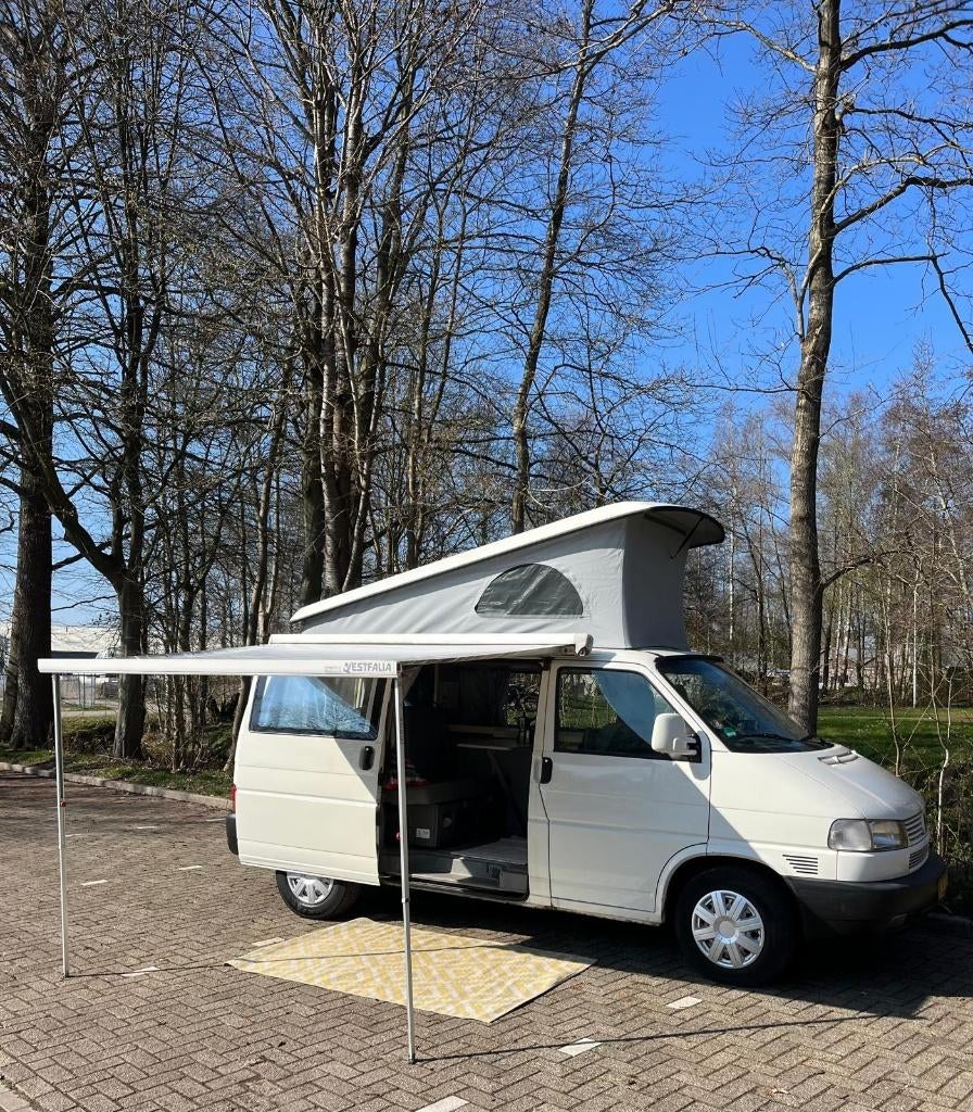 VW T4 California TDI Westfalia, wit, 2,5 l, 75 kW/102 pk, Caravans en Kamperen, Campers, Chemisch toilet, Volkswagen, 7 tot 12 maanden geleden