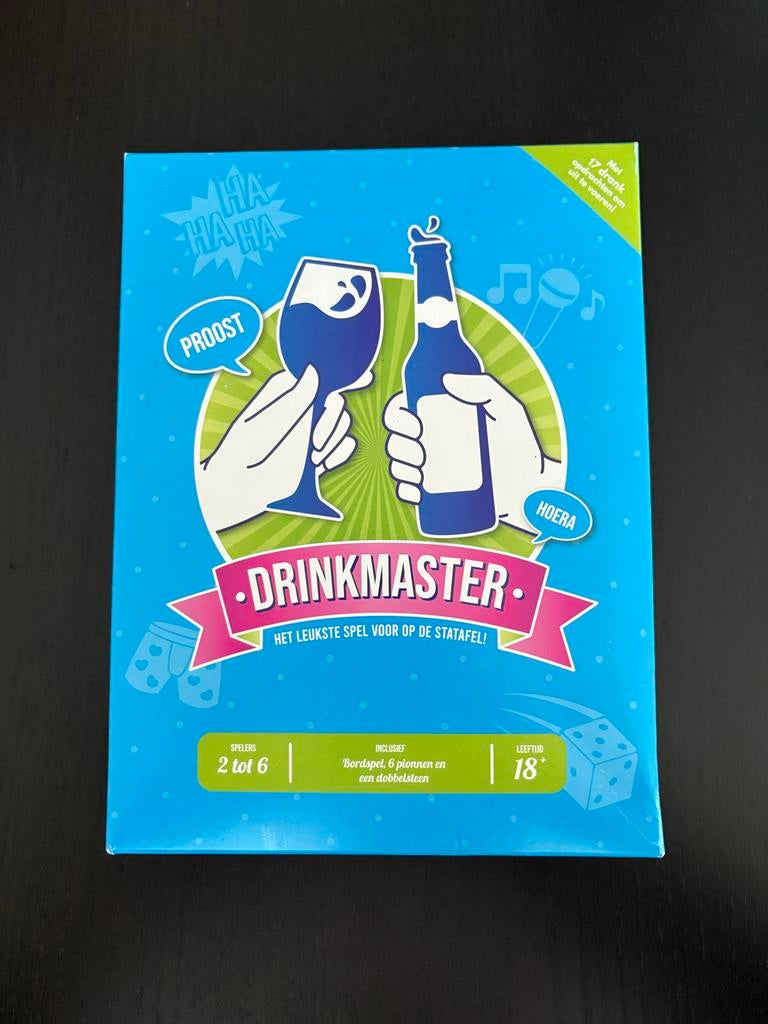 Drinkmaster: Het Leukste Spel voor op de statafel!, Hobby en Vrije tijd, Gezelschapsspellen | Bordspellen, Vijf spelers of meer