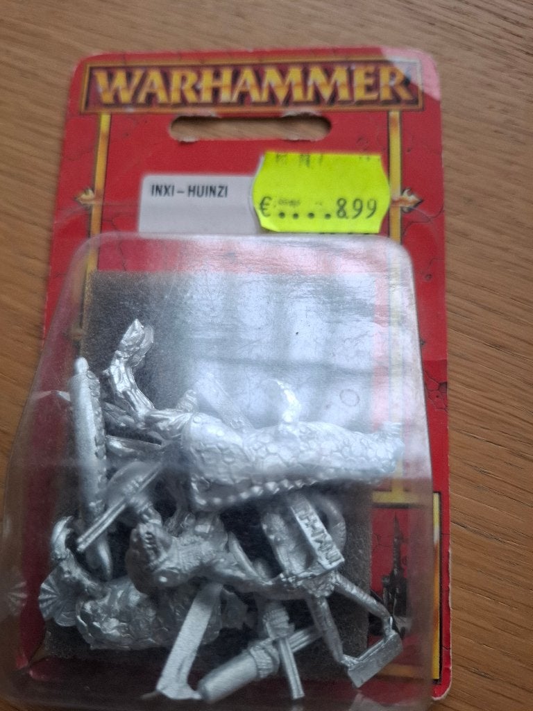Warhammer Fantasy Metalen Blister Lizardmen Inxi-Huinzi, Ophalen of Verzenden, Nieuw, Warhammer, Figuurtje(s)