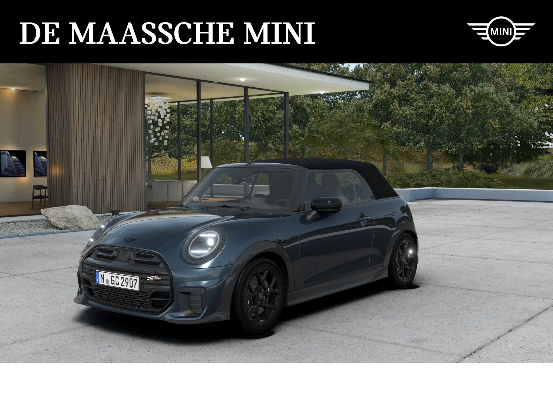 MINI Cabrio Cooper C Automaat / John Cooper Works / Pakket M, Auto's, 1998 cc, 15 km/l, Zwart, Cabriolet