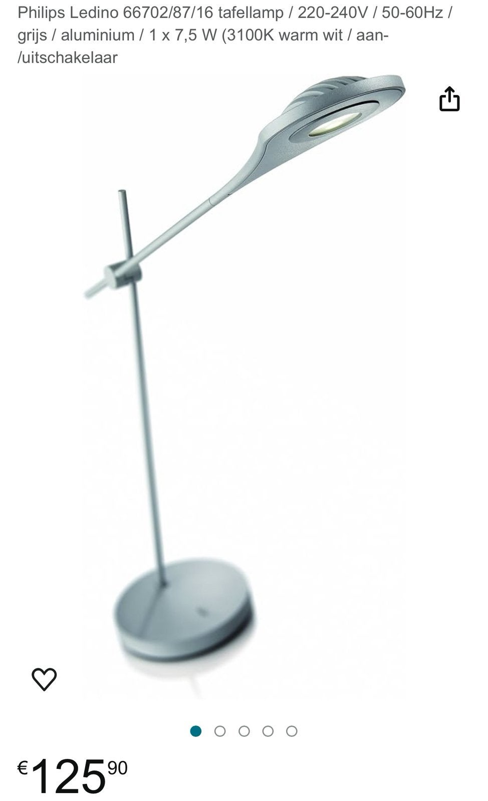Philips Ledino tafellamp, Ophalen, Gebruikt, Philips, Design