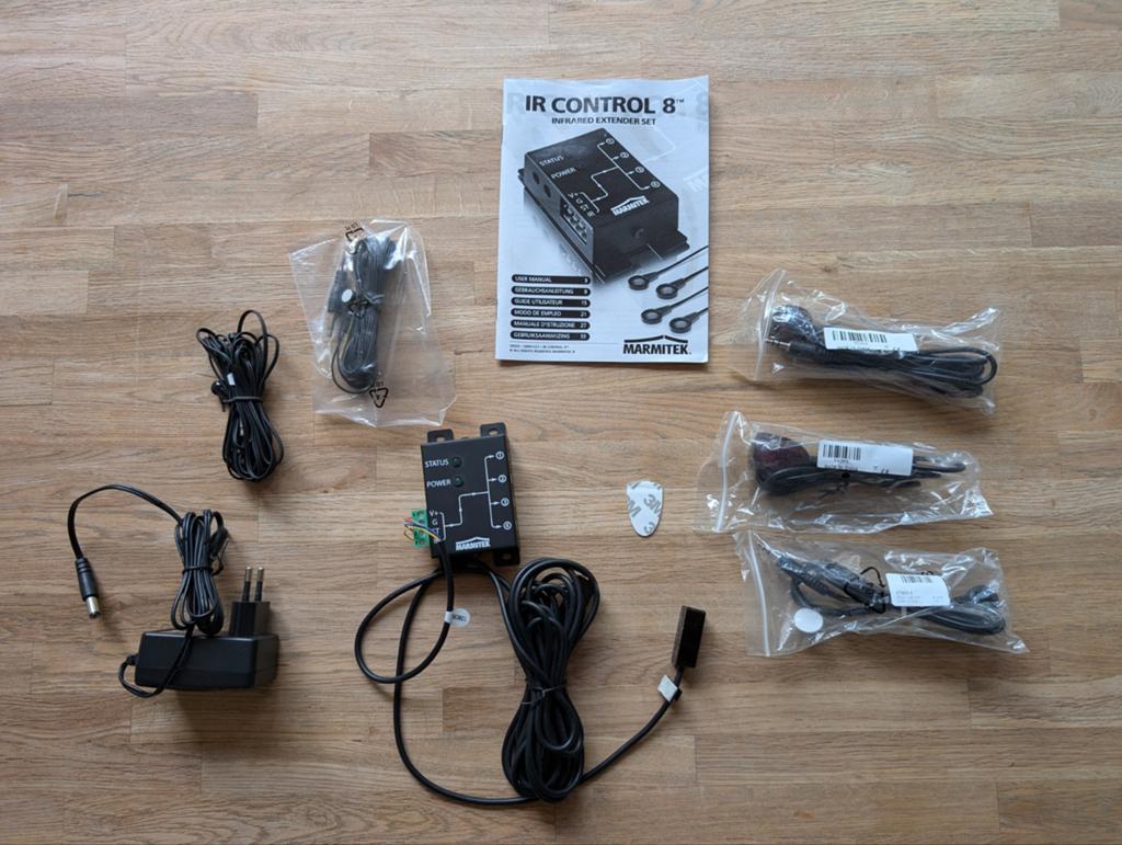 Marmitek IR Control 8 IR Extender Set met handleiding, Audio, Tv en Foto, Audiokabels en Televisiekabels, Ophalen of Verzenden