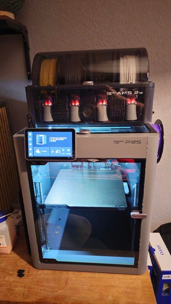 Bambulab P2s combo, Computers en Software, 3D Printers, Ophalen, Bambulab, Zo goed als nieuw, Filament