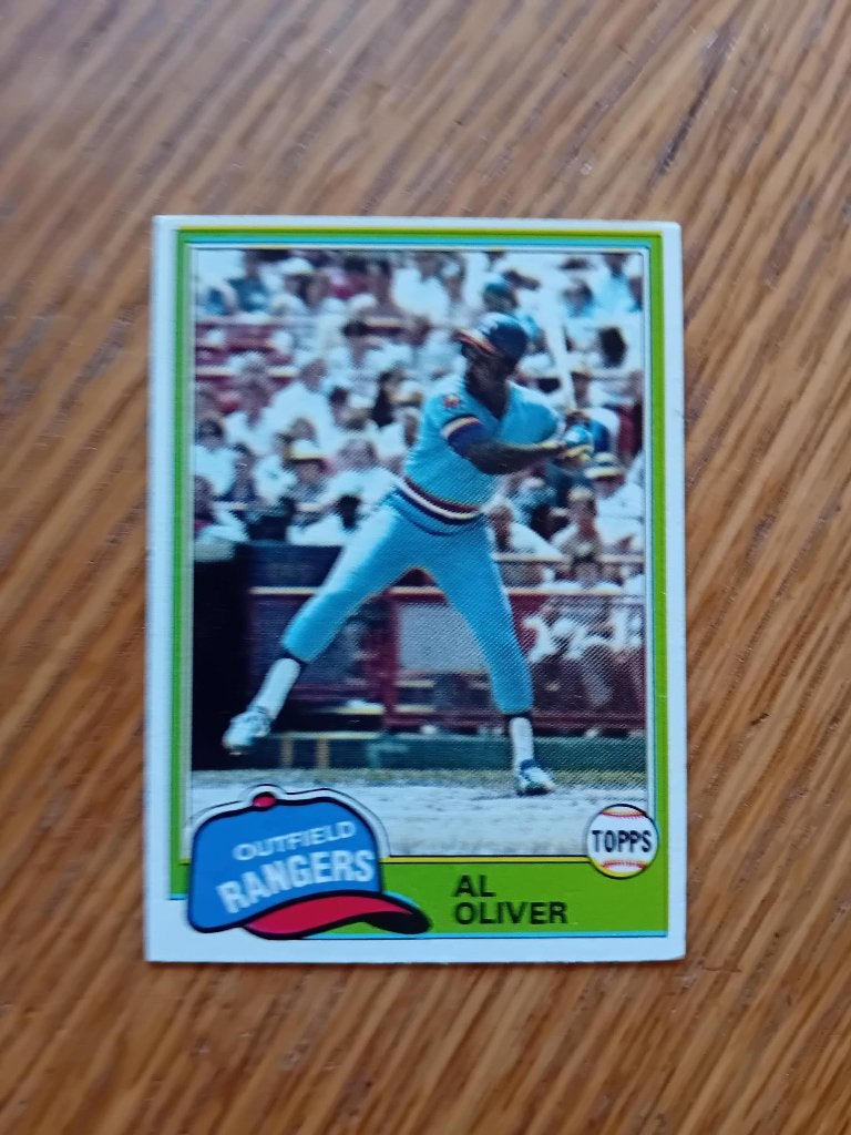 Baseball - Honkbalkaart Topps 70 1981 Al Oliver, Ophalen of Verzenden, Zo goed als nieuw, Buitenlandse clubs, Spelerskaart