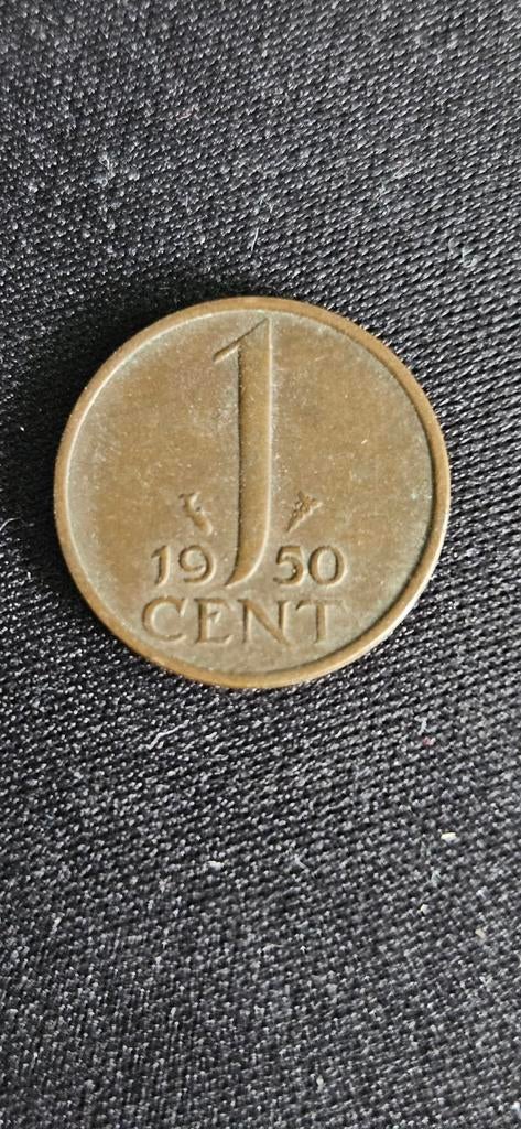 1 Cent munt Koningin Juliana 1950, Ophalen of Verzenden, Koningin Juliana, 1 cent, Losse munt