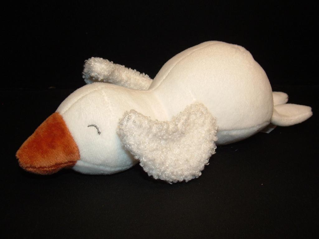 PRENATAL VOGEL EEND GANS LIGGEND VELOURS WIT MET, Kinderen en Baby's, Speelgoed | Knuffels en Pluche, Verzenden, Nieuw, Overige typen