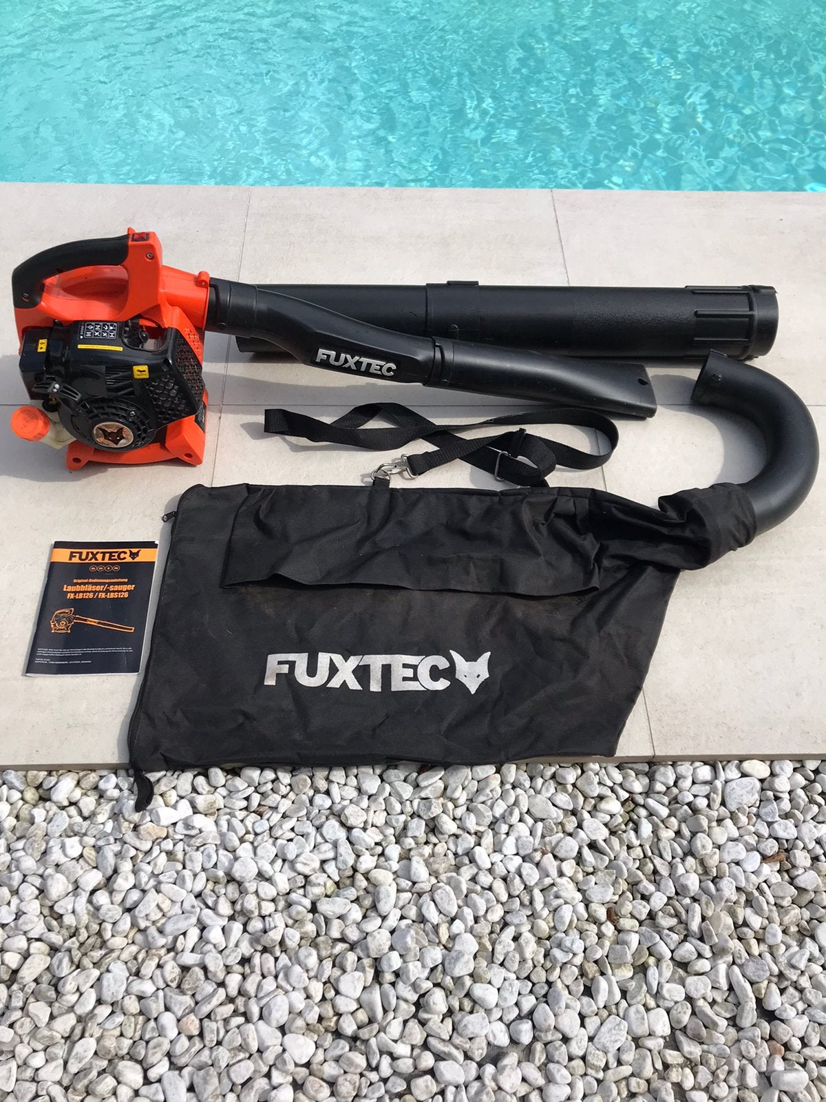 Fuxtec blad blazer/zuiger benzine., Tuin en Terras, Bladblazers, Ophalen, Zo goed als nieuw, Benzine