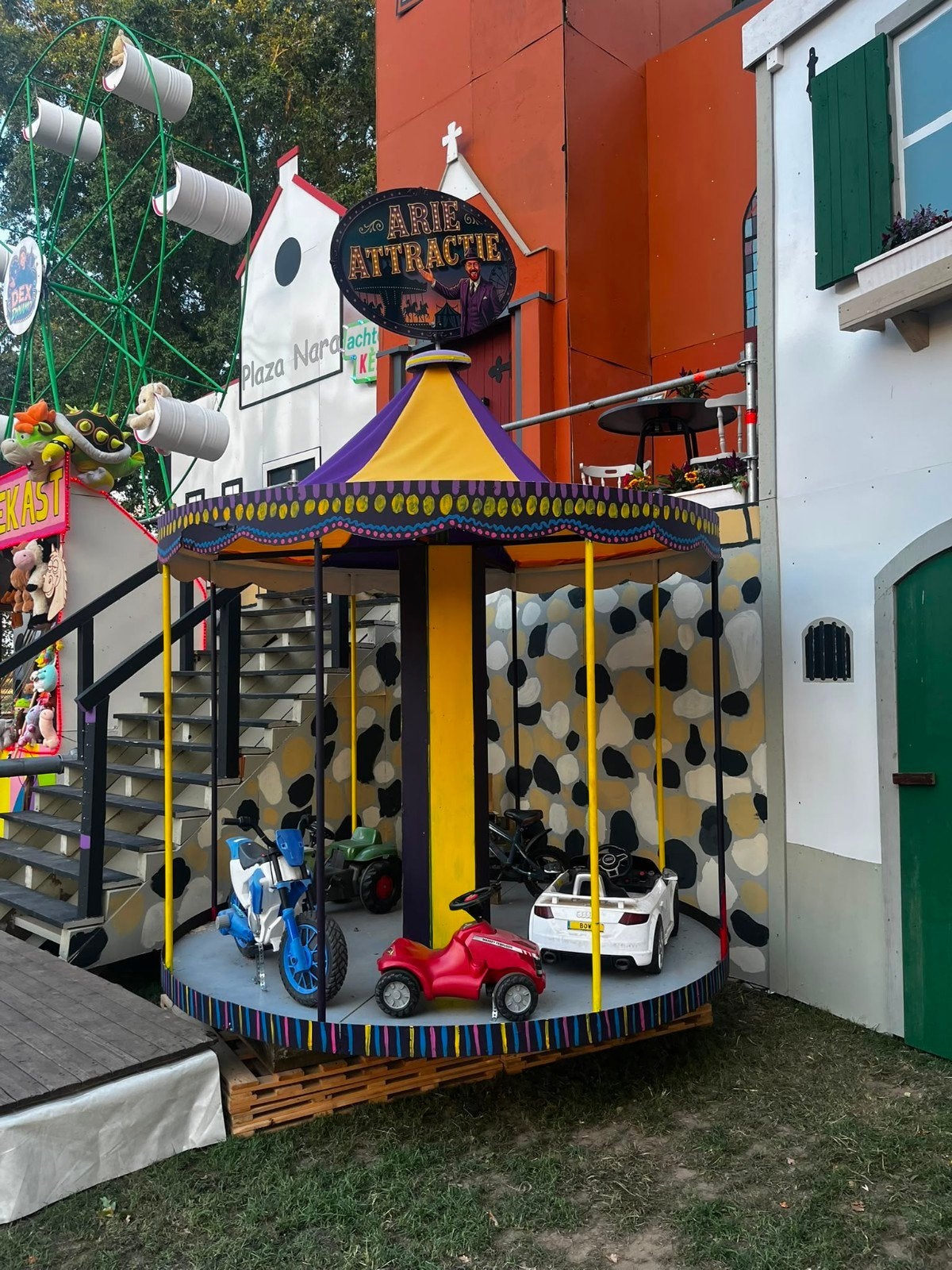 Kermisattractie Reuzenrad - carrousel, Ophalen, Gebruikt