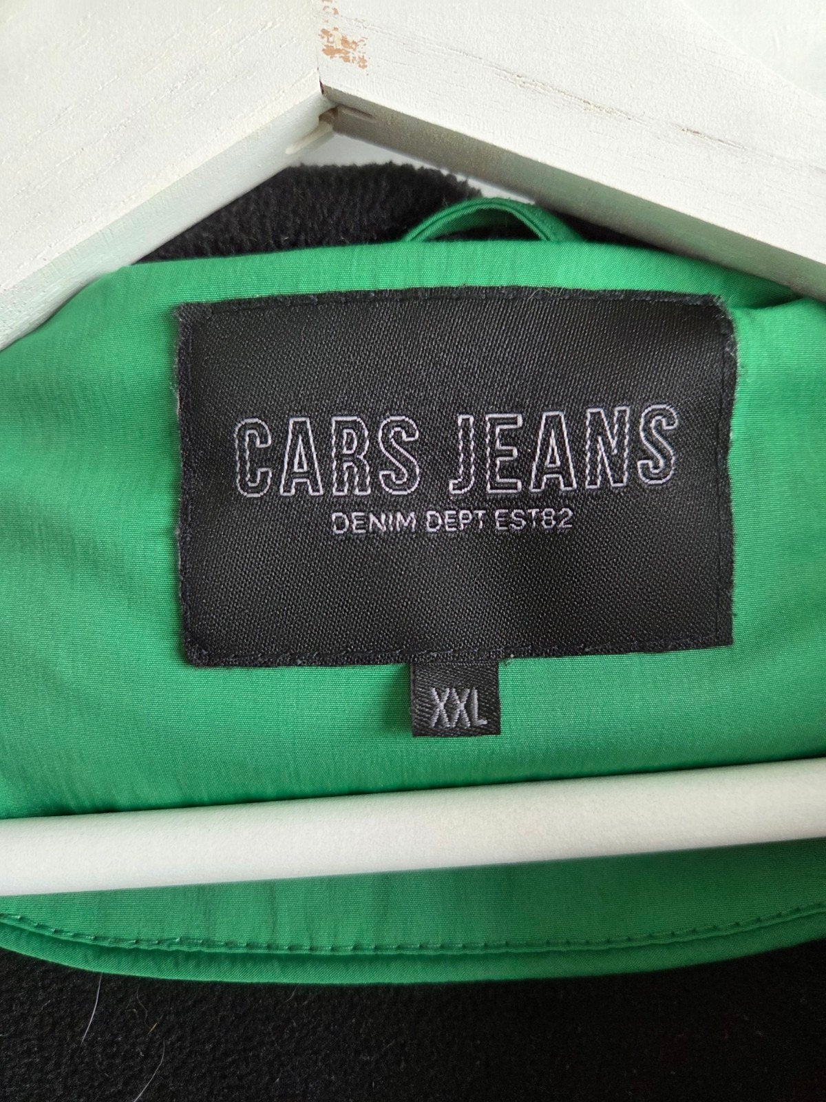 Cars Jeans Groene Winterjas XXL, Cars Jeans, Overige maten, Ophalen of Verzenden, Zo goed als nieuw