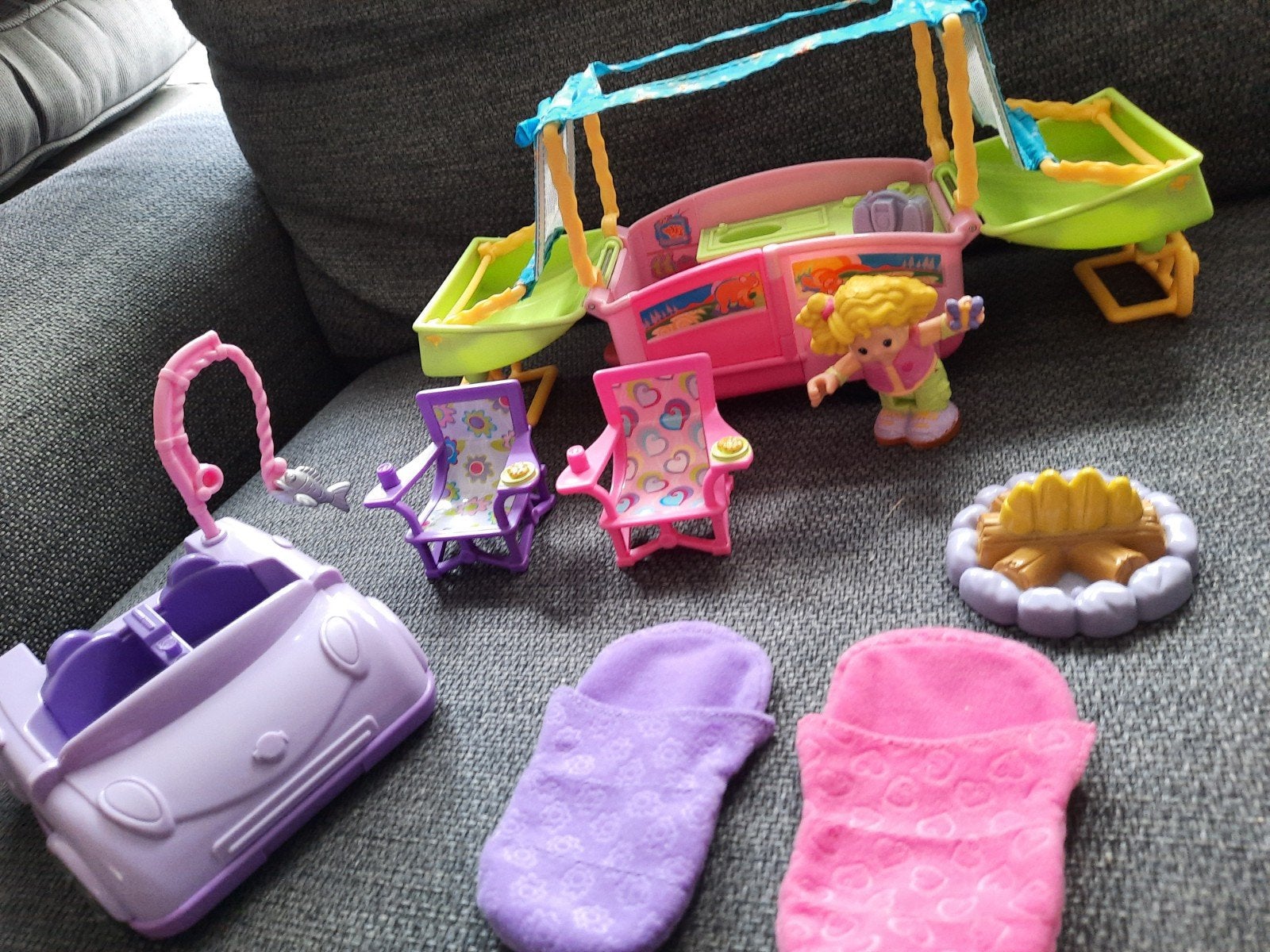 Fisher Price Little People auto, caravan, poppetje etc, Ophalen of Verzenden, Jongen of Meisje