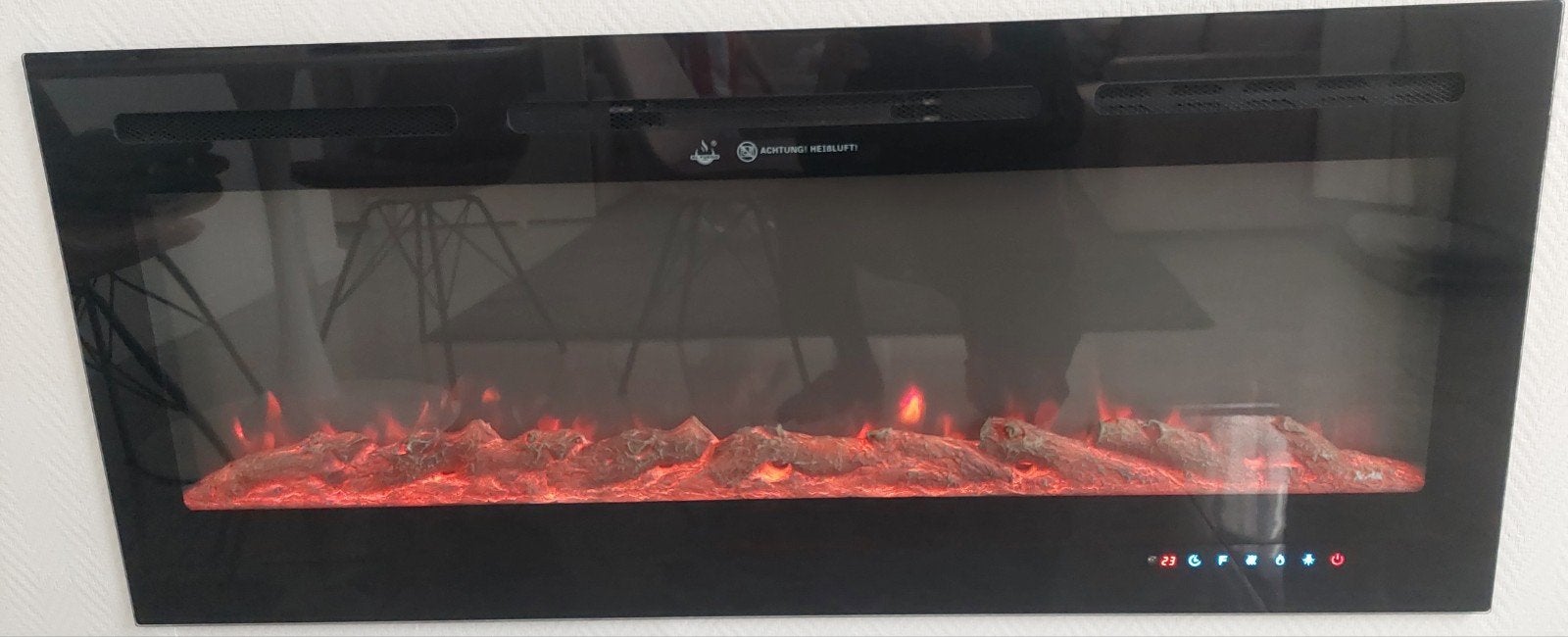 El Fuego elektrische haard met afstandsbediening, Ophalen of Verzenden, Zo goed als nieuw, Inbouwhaard, Elektrische haard