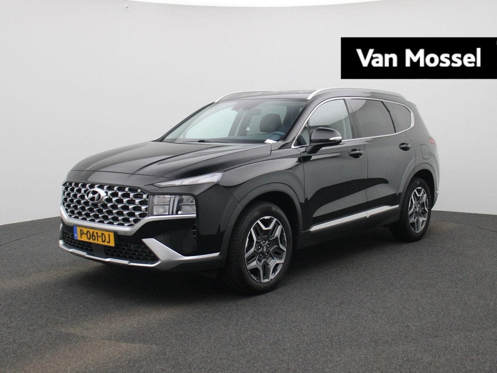 Hyundai Santa Fe 1.6 T-GDI PHEV Comfort Smart | AWD | Trekha, Auto's, Hyundai, Gebruikt, 4 cilinders, Zwart, Bedrijf