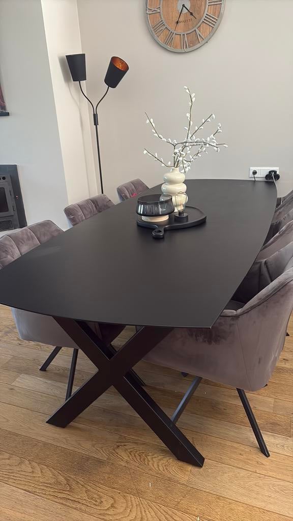 Eettafel 240x100, 200 cm of meer, Zo goed als nieuw, Vijf personen of meer, Rechthoekig