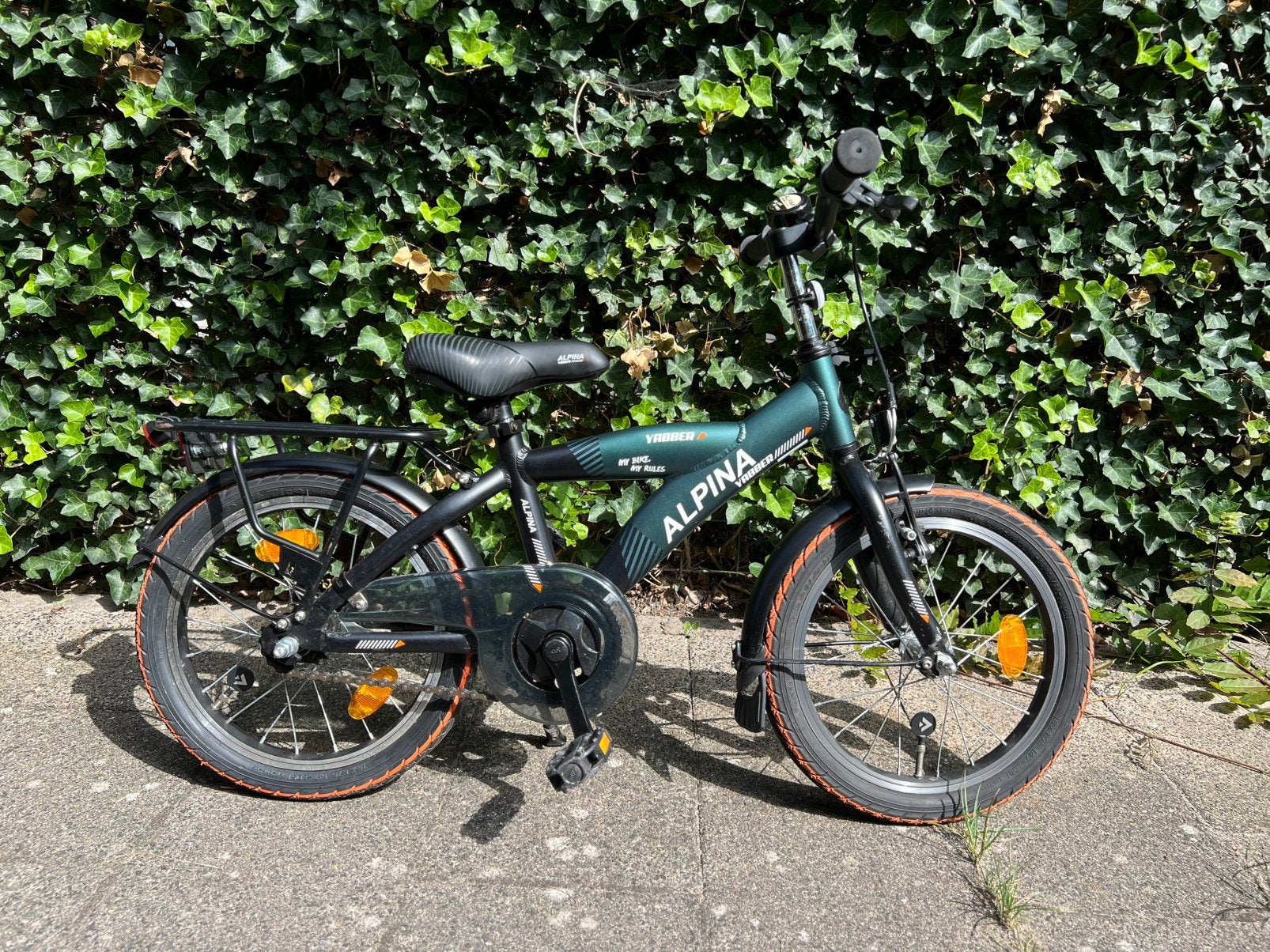 Stoere jongensfiets 16 inch Alpina Yabber 16 Pine Green Matt, Fietsen en Brommers, Fietsen | Jongens, Ophalen, Terugtraprem, 16 inch