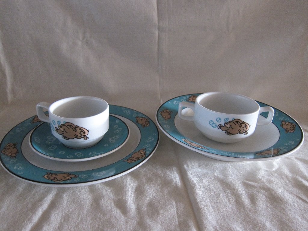 servies fantasia euro disneyland 92 disney villeroy en boch, Ophalen of Verzenden, Overige figuren, Zo goed als nieuw, Servies