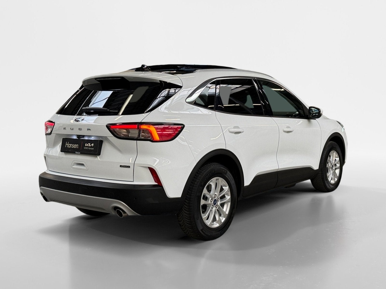 Ford Kuga 2.5 PHEV Titanium I Panoramadak I Winterpakket I C, Auto's, Gebruikt, Euro 6, 4 cilinders, Wit