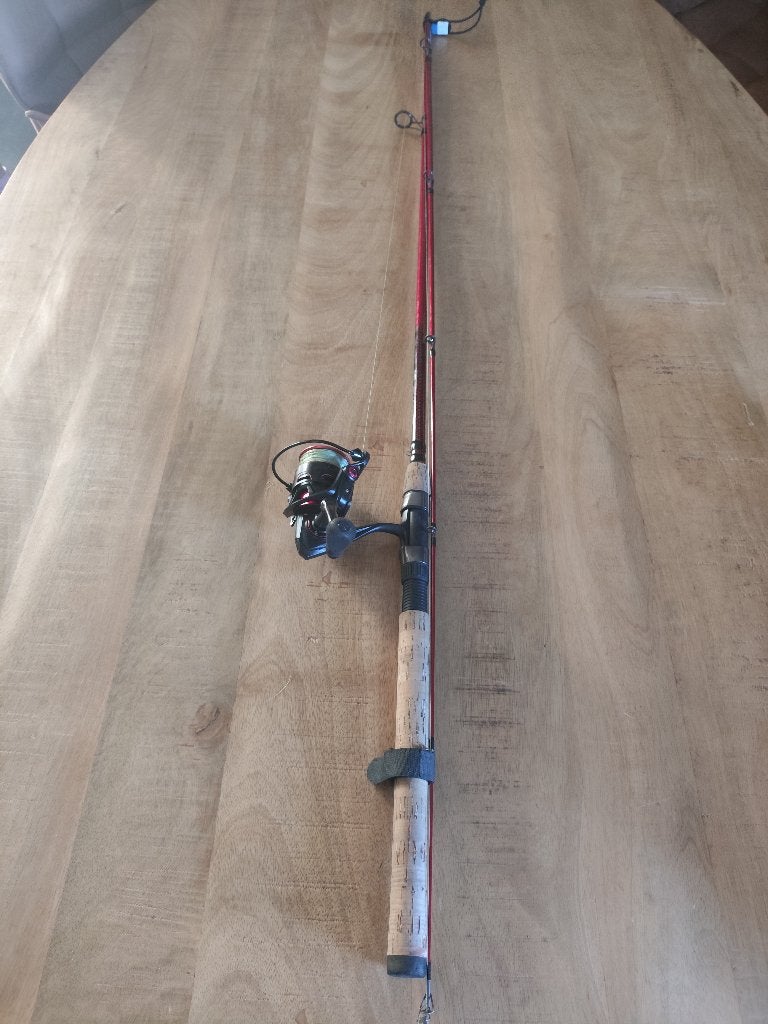 Roofvis hengel met mat en schepnet, Watersport en Boten, Hengelsport | Roofvissen, Ophalen, Gebruikt, Werphengel