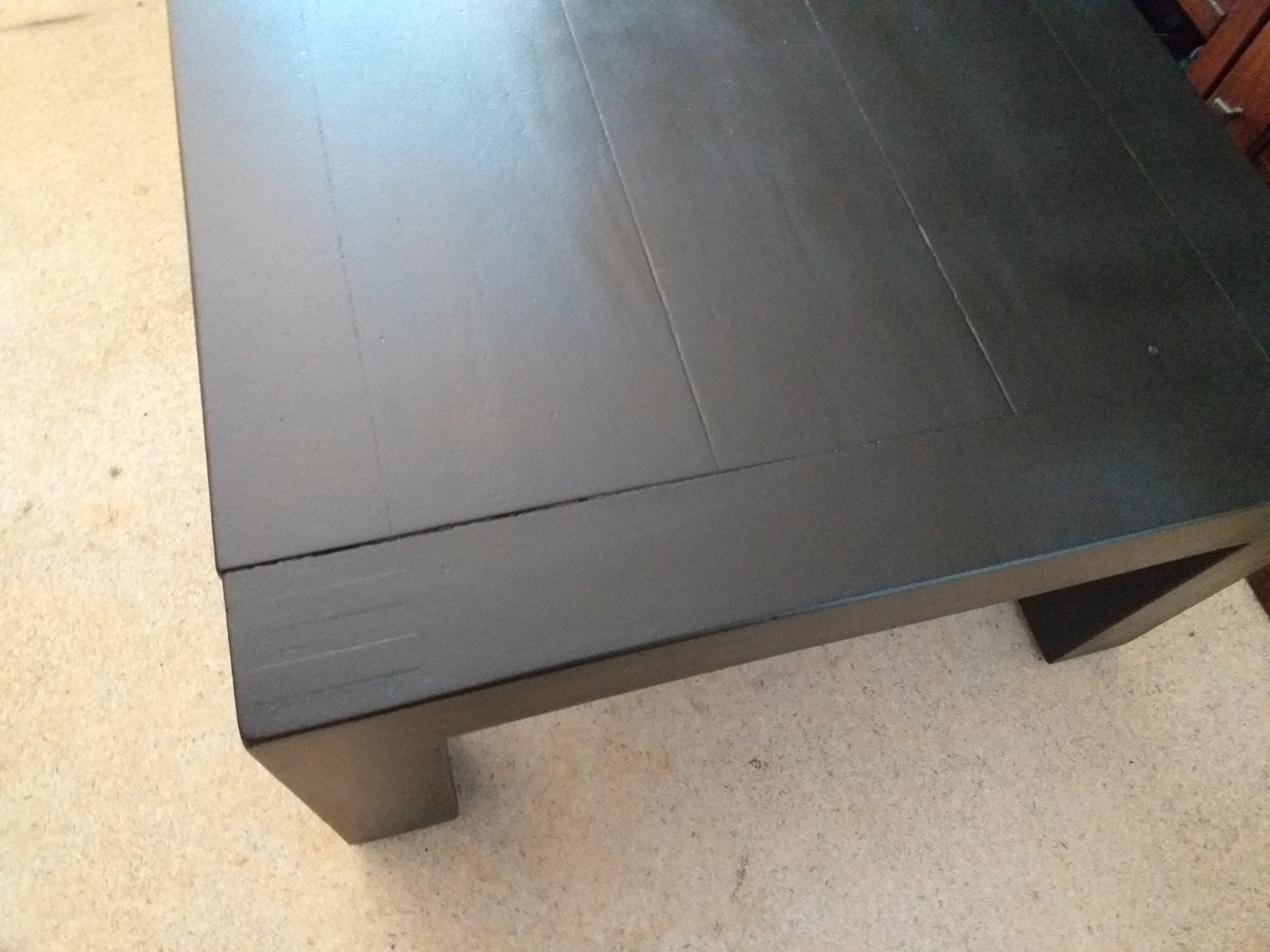 Nette salontafel zwart, 100 tot 150 cm, Zo goed als nieuw, Rechthoekig, 50 tot 100 cm