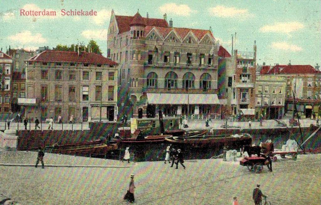1912 ROTTERDAM Schiekade Hotel de Vereeniging, Ophalen of Verzenden, Voor 1920, Gelopen, Zuid-Holland