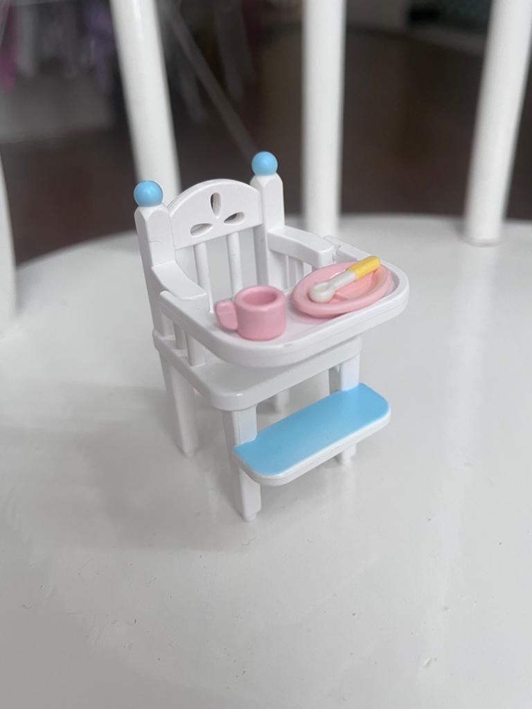 Sylvanian Families 5221 hoge kinderstoel, Ophalen of Verzenden, Zo goed als nieuw, Poppenhuis