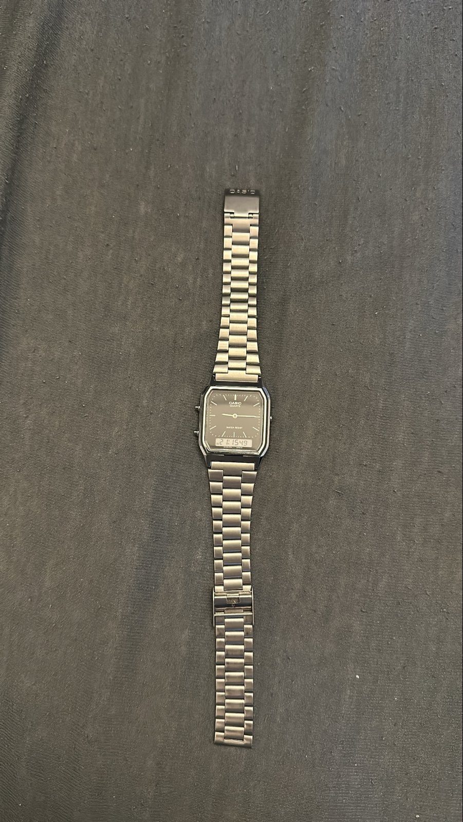 Casio AQ-230A-1D Vintage Horloge., Ophalen, Casio, Staal, Polshorloge