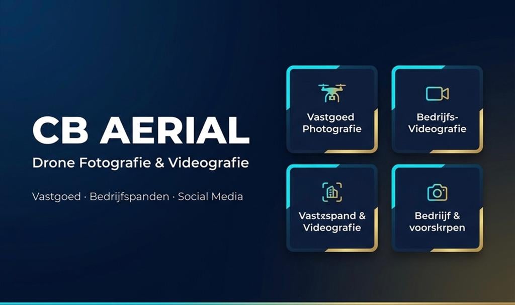Professionele drone foto's en video's voor, bedrijfspanden, Ophalen