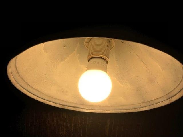 koperen lamp antiek plafond schotel plafondlamp, Ophalen of Verzenden