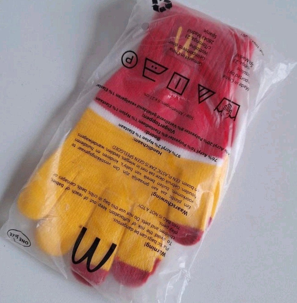 Nieuw - mcdonalds handschoenen - one size, Ophalen of Verzenden, Nieuw, Maat 38/40 (M), Handschoenen