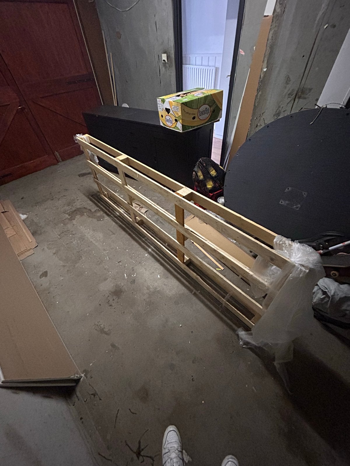 Houten Pallet, Doe-het-zelf en Verbouw, Ophalen, Gebruikt, 50 mm of meer, Pallet