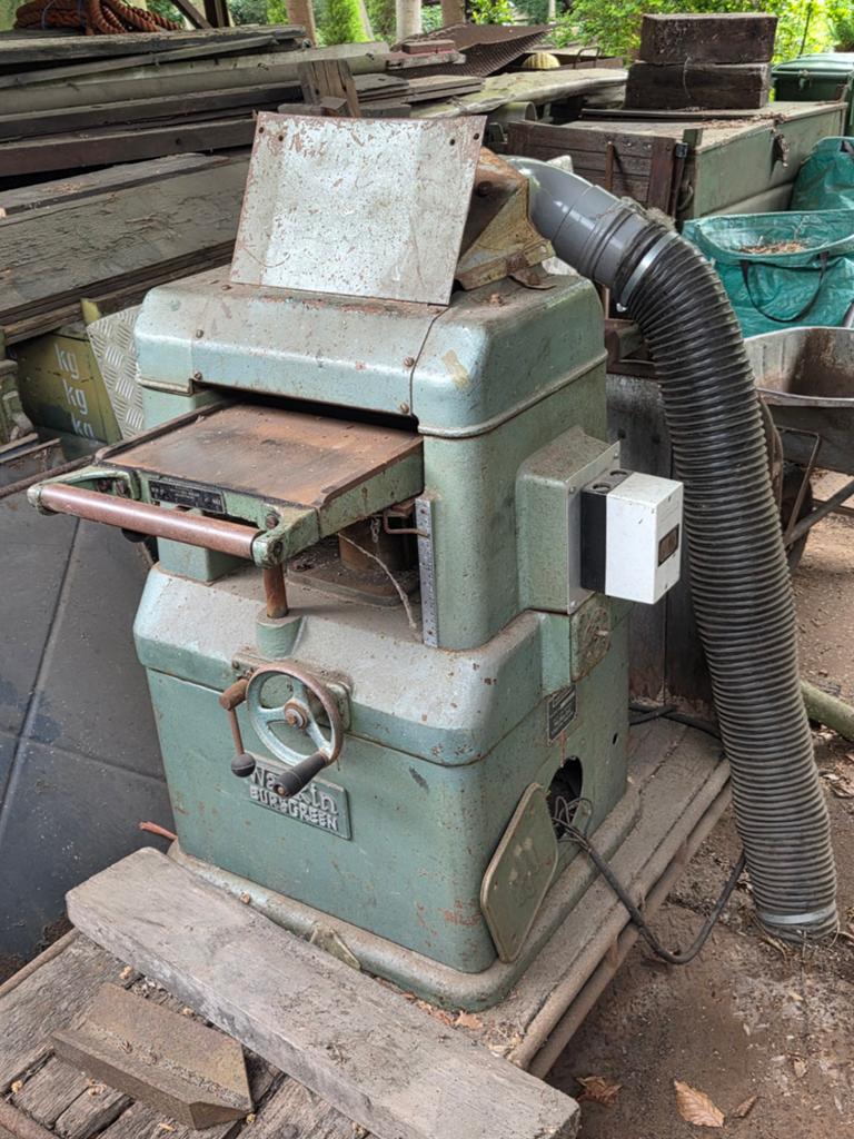 Wadkin Bursgreen Vlak- en Vandiktebank met Afzuiging, Doe-het-zelf en Verbouw, Schaafmachines, Ophalen of Verzenden