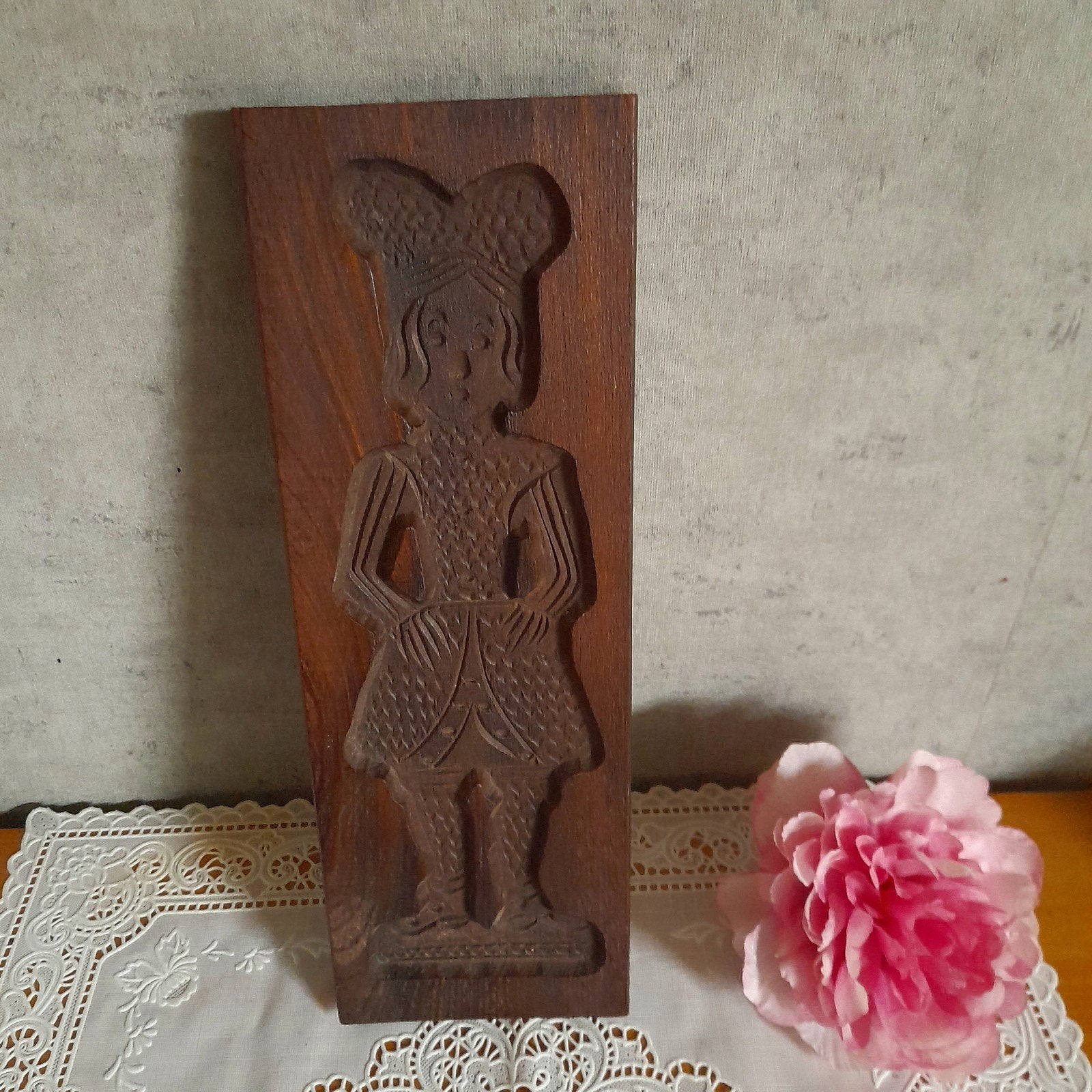 Oude speculaasplank koekplank NR T, Antiek en Kunst, Ophalen of Verzenden