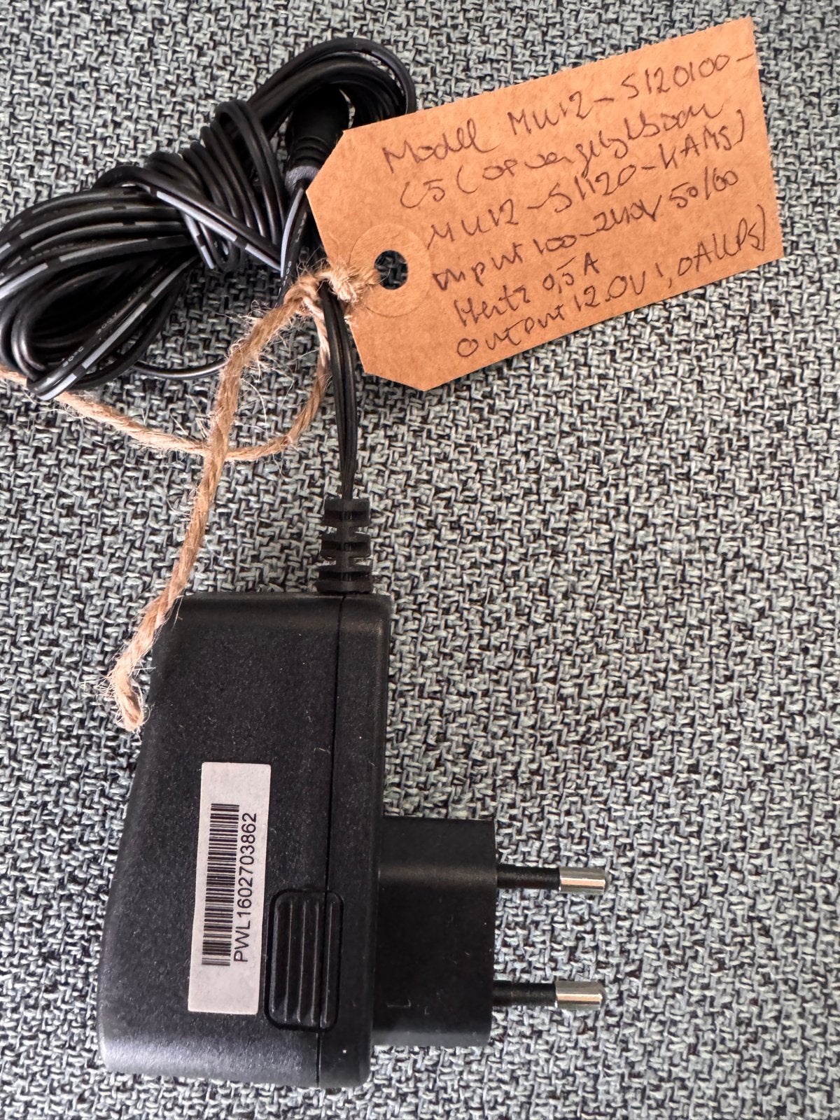 MW12-S120100-C5 Voedingsadapter 12V 1A, Ophalen of Verzenden, Gebruikt