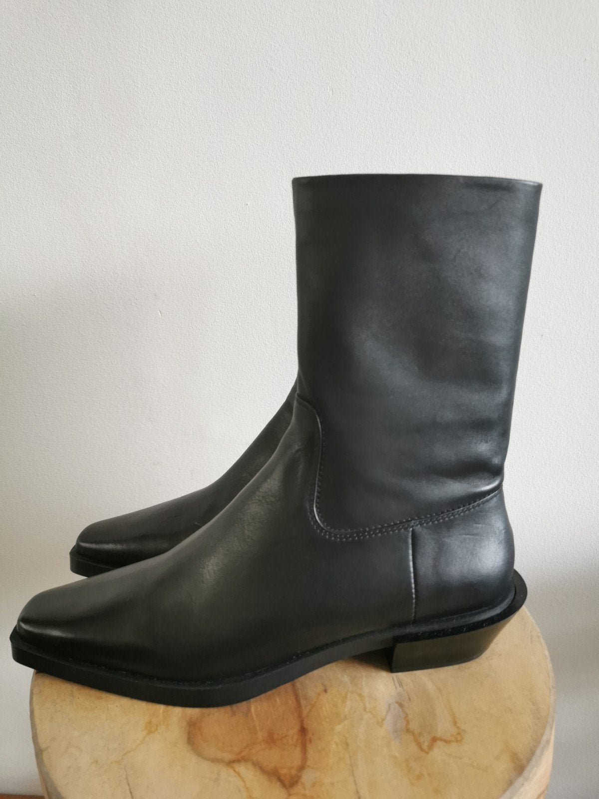 ZARA leren laarzen mt. 39, Verzenden, Lage of Enkellaarzen, Nieuw, Zara