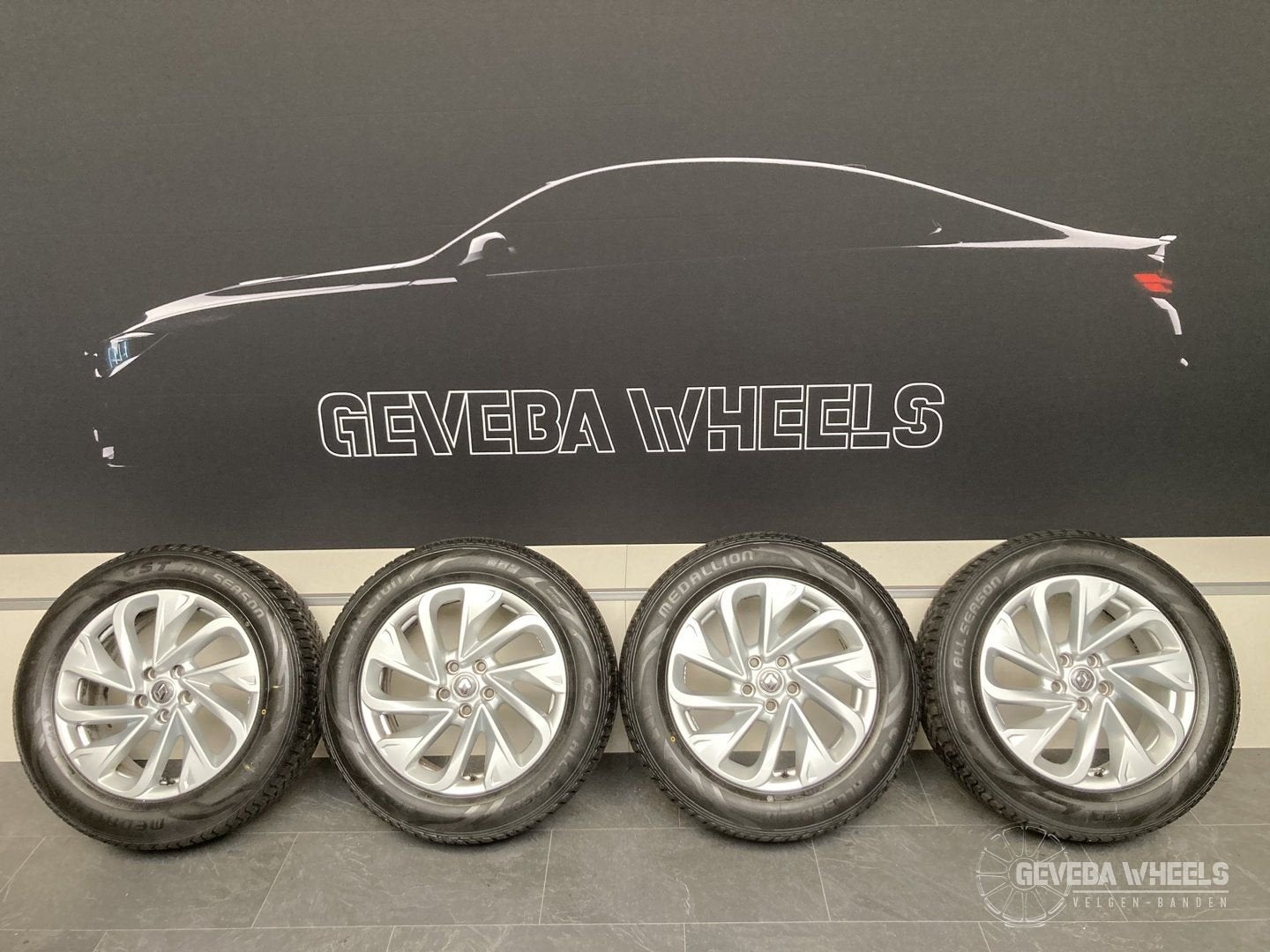18” originele Renault Espace 5 V velgen + allseason banden, 18 inch, Gebruikt, -, -