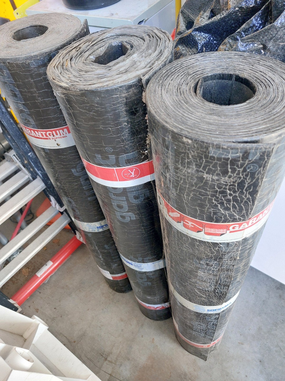 Dakleer rollen 6x1m, 4mm dik - Garantgum 470K14, Ophalen, Overige materialen, Zwart, Nieuw