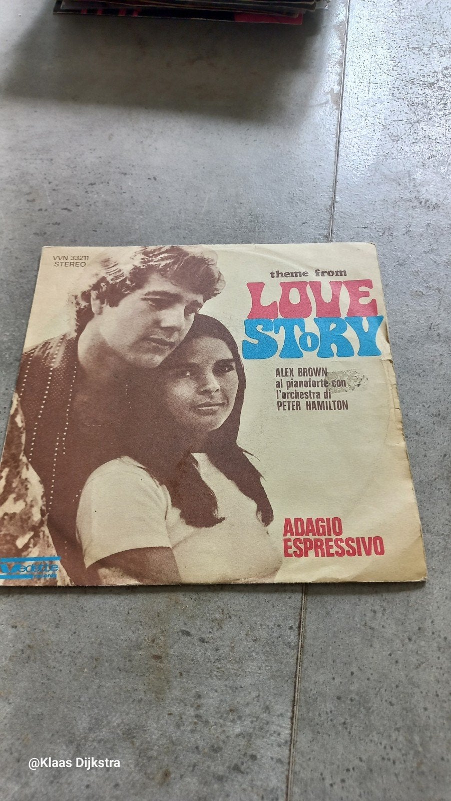 Love Story - Alex Brown -, Ophalen of Verzenden, Gebruikt, 7 inch, Filmmuziek en Soundtracks