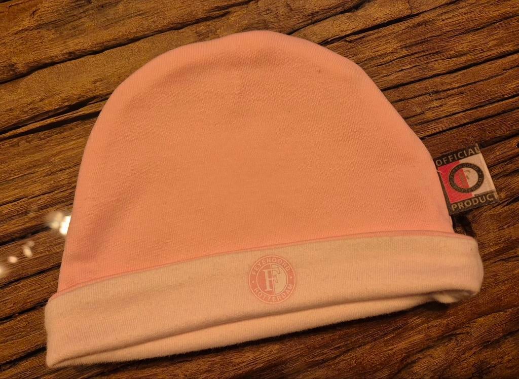 Roze Feyenoord babymutsje, Kinderen en Baby's, Babykleding | Mutsen, Sjaals en Wanten, Meisje, Maat 56, Nieuw, Ophalen of Verzenden