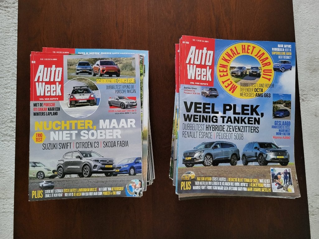 Complete jaargang Autoweek 2025, Boeken, Ophalen of Verzenden, Gelezen, Sport en Vrije tijd