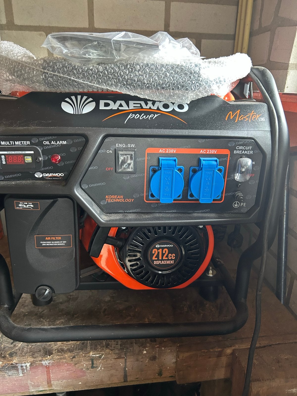 Daewoo Masterline Aggregaat GDAX4050 - nieuw, Ophalen, Nieuw, 5 tot 10 kVA, Benzine